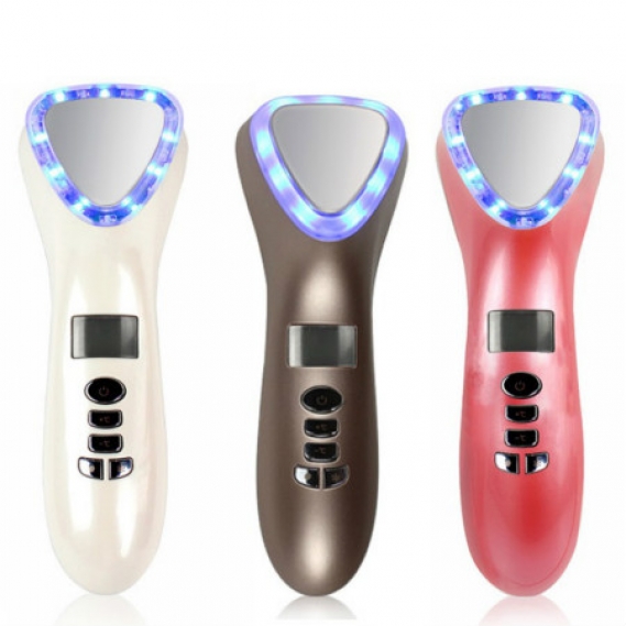 Hot Cold Facial Skin Care Device LED Photon Therapy Face Massager