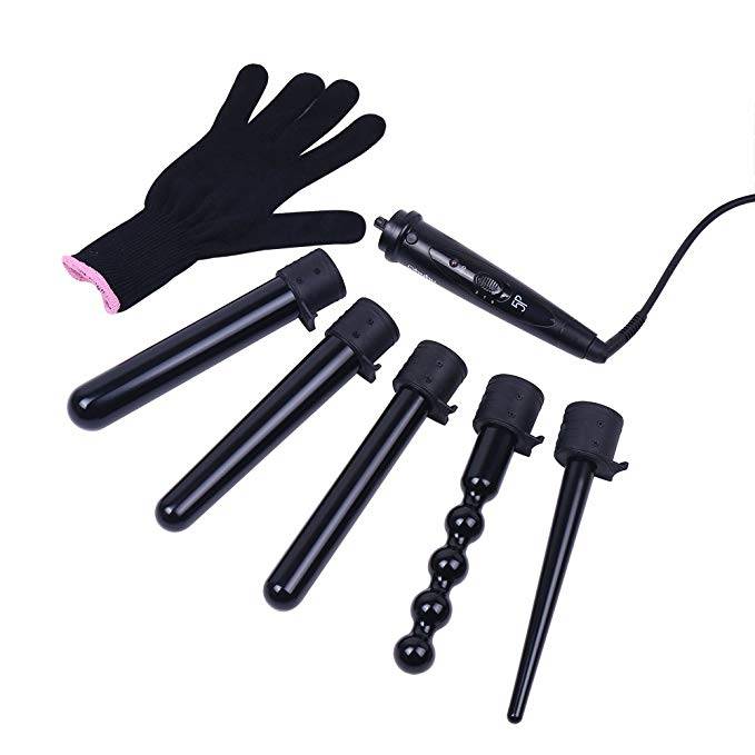 5-in-1-Curling-Iron-Wand-Set