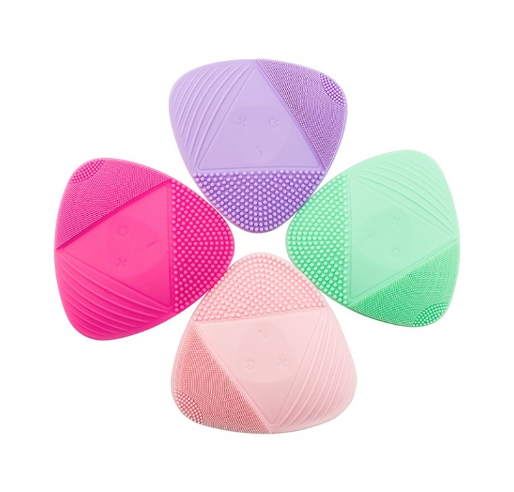 Ultrasonic Electric Silicone Facial Cleansing Brush