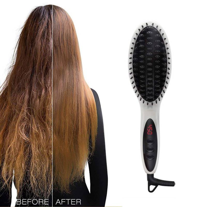 Hair-Straightener-Brush--Pobec-Mental-Ceramic-Heating-LED